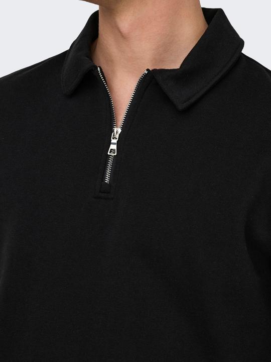 Actual product image Only & Sons Onsdavid Reg Half Zip Sweat (M)