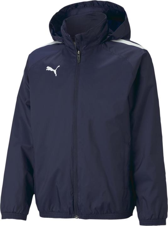 Puma teamLIGA All Weather Jkt Jr blue black 140 (140)