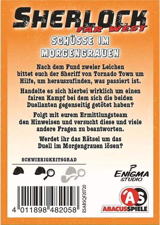 Produktbild Abacus Schüsse im Morgengrauen (Deutsch)