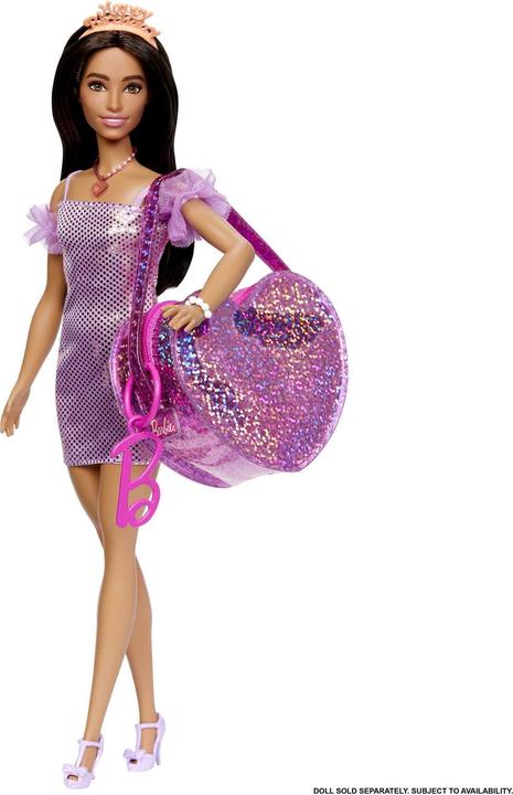Image du produit Barbie Vêtements de mode et sac de luxe avec accessoires dans un présentoir de comptoir