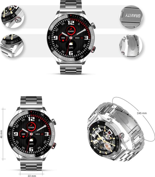 Actual product image Gravity GT4-3 Herren-Smartwatch