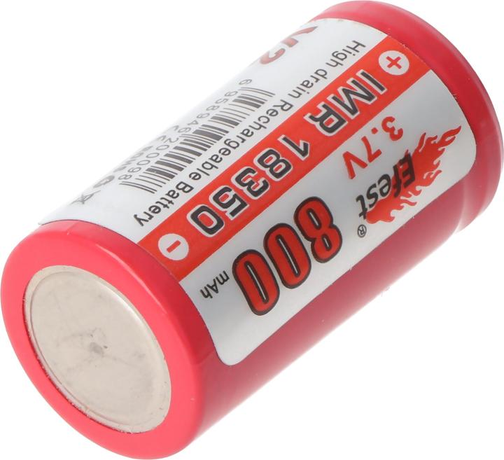 Actual product image Efest Akku IMR 18350 V2 (Pluspol erhöht) (18350, 800 mAh)