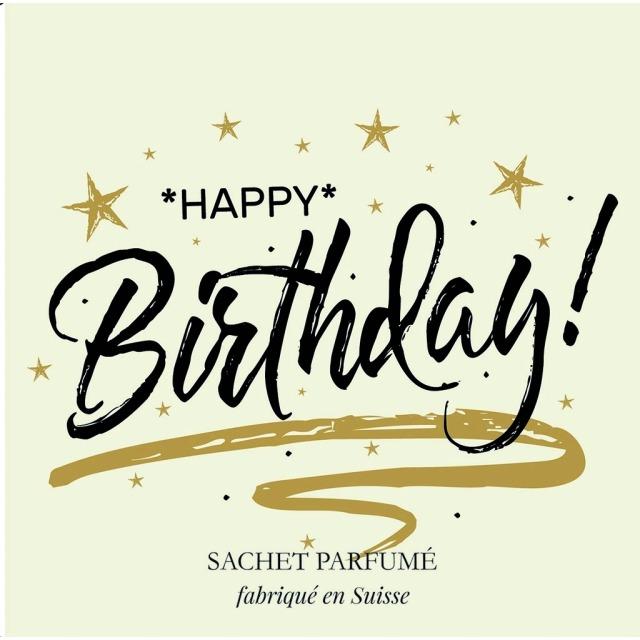 Actual product image LAROMA Scented sachet 120x120mm Happy Birthday