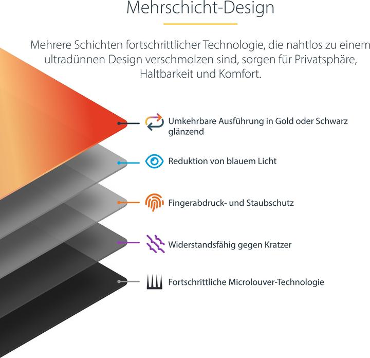 Produktbild StarTech com 24 Zoll 16:10 Monitor Blickschutz Gold, Zweiseitiger Blickschutzfilter mit Erhöhter Pri (24", 16 : 10)