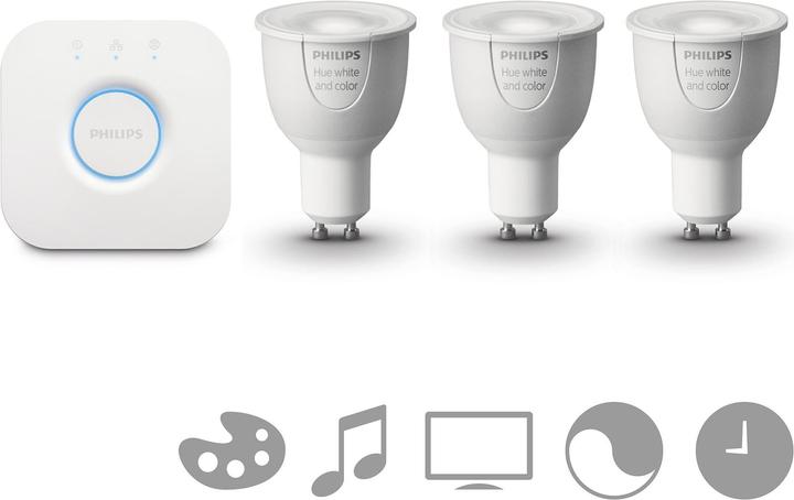 Philips Hue White & Color Ambiance Starter Set (GU10, 6.50 W, 3 x)