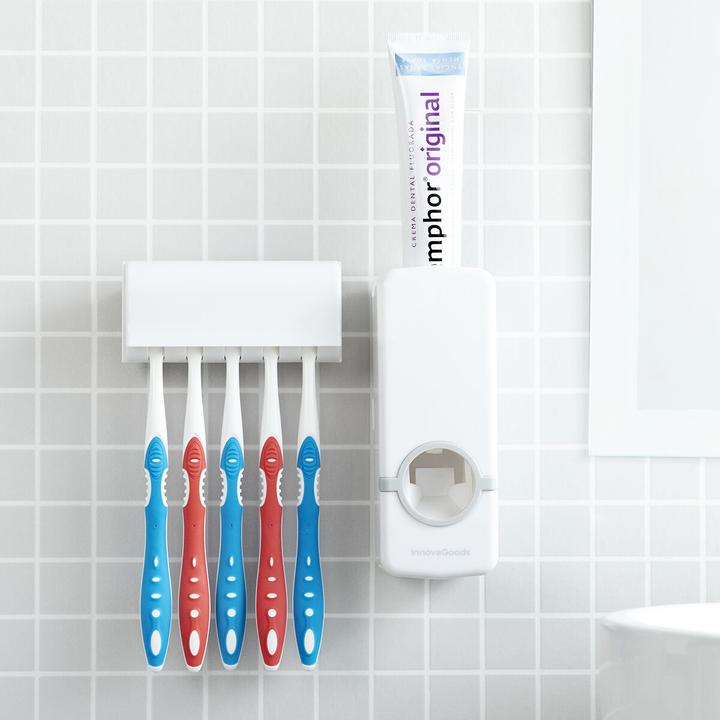 Immagine prodotto InnovaGoods Distributore di dentifricio con portaspazzolino Diseeth