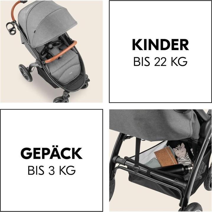 Actual product image Hauck Buggies & pushchairs Buggy & pushchair UpTown Black (with reclining function)