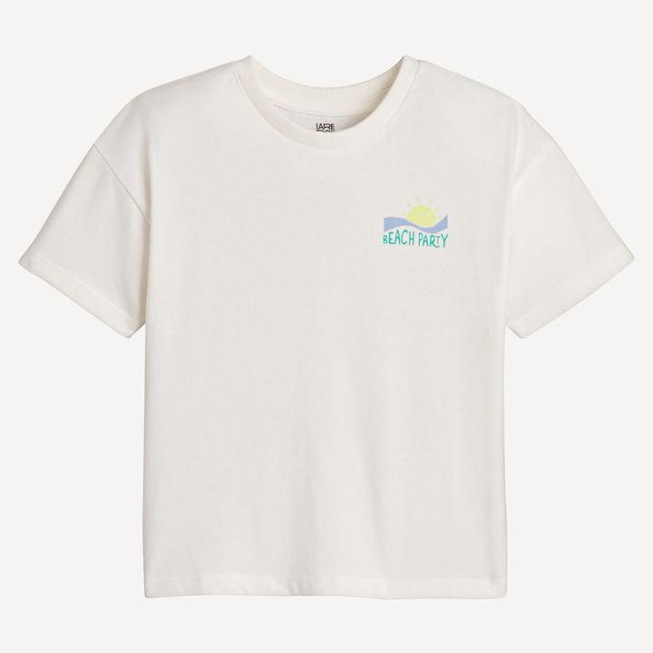 La Redoute Collections T-Shirt mit Rundhals und Motiv hinten (86)