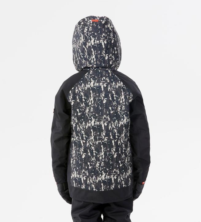 Produktbild Wedze Snowboardjacke Kinder - SNB 500 Camouflage schwarz (128)