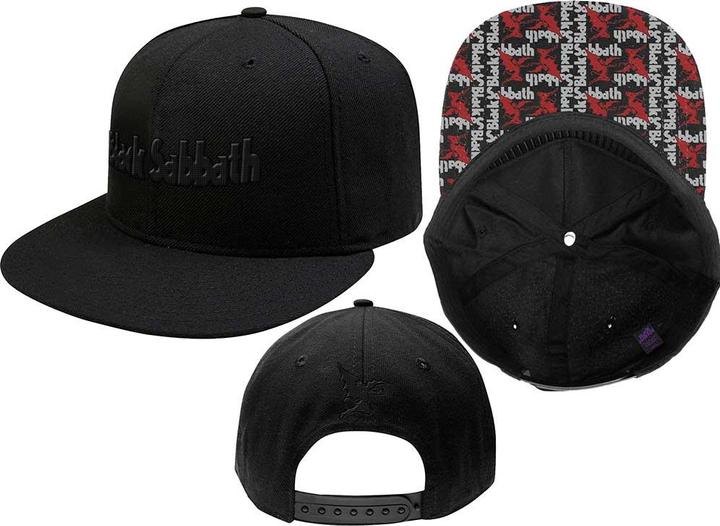 Actual product image Black Sabbath BL Sabbath Logo & Demon Snapback Cap