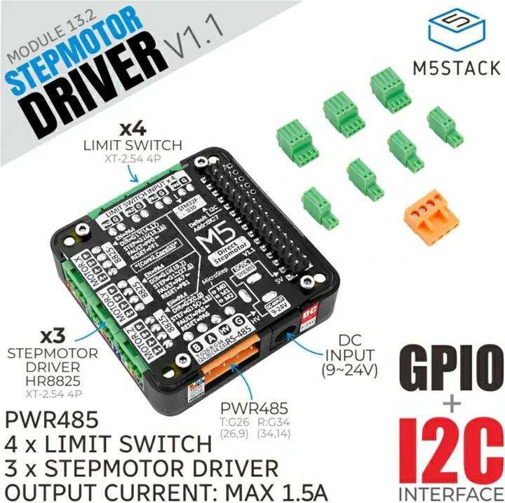 Immagine prodotto M5Stack Modulo driver per motori passo-passo 13.2