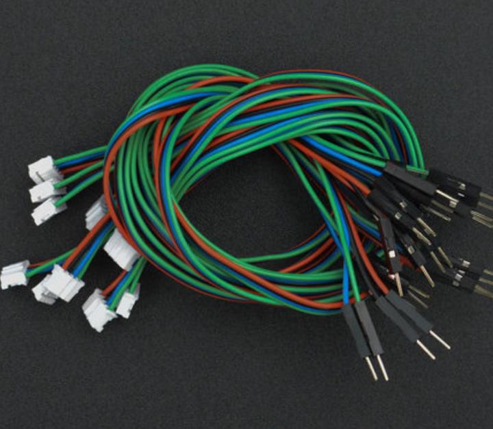 Produktbild DFRobot Gravity 4pin IIC/I2C/UART PH2.0 zu Dupont Male Kabel 30cm 10Stk