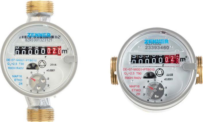 Image du produit Compteur d'eau domestiques à jet unique pour eau froide QN 2,5 / R 3/4 / 130 mm