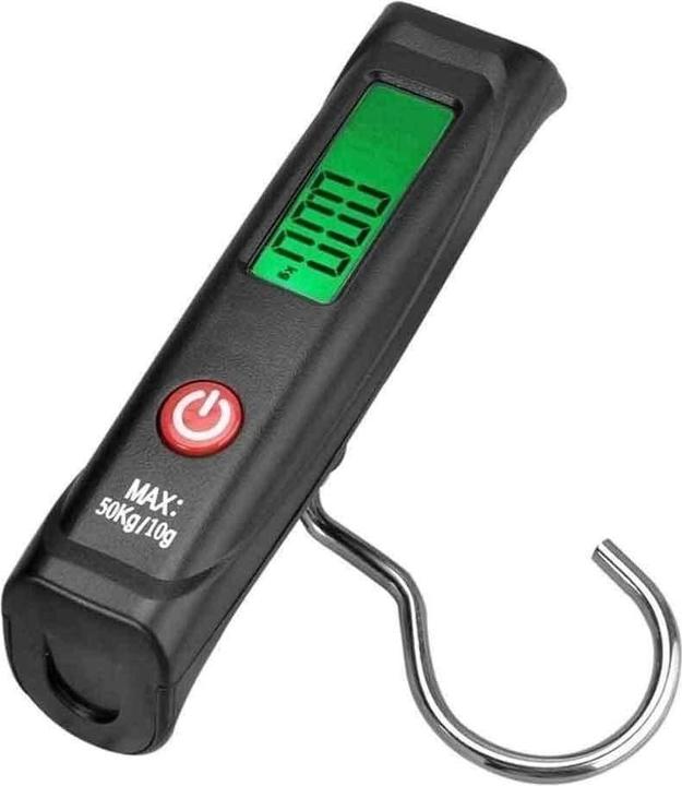Immagine prodotto Alpine Professional Digitalwaage Kofferwaage mit Haken max. 50kg (Bagagliaio)