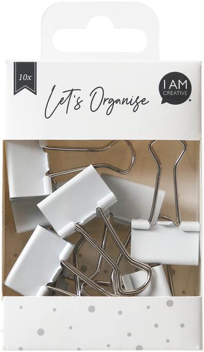 Produktbild Herlitz Aktenklammer Binder clips weiss 25mm 10Stk (10 x)