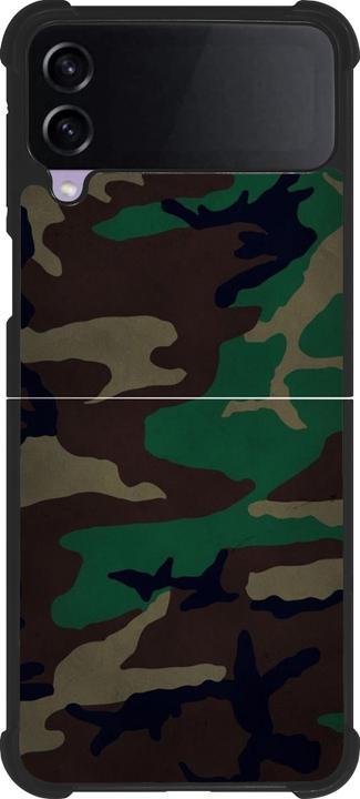 Produktbild PhoneLook Hülle Silikon schwarz Camouflage 3 (Samsung Galaxy Z Flip4)