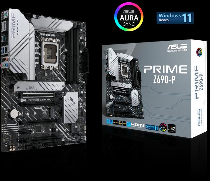 Produktbild ASUS Prime Z690-P (LGA 1700, Intel Z690 (DDR5), ATX)
