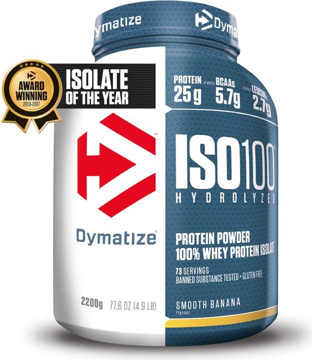 Dymatize Iso 100 (Smooth Banana, 1 Stk., 2200 g)