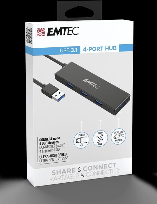 Immagine prodotto Emtec T620A (USB-A, 4 Porti)