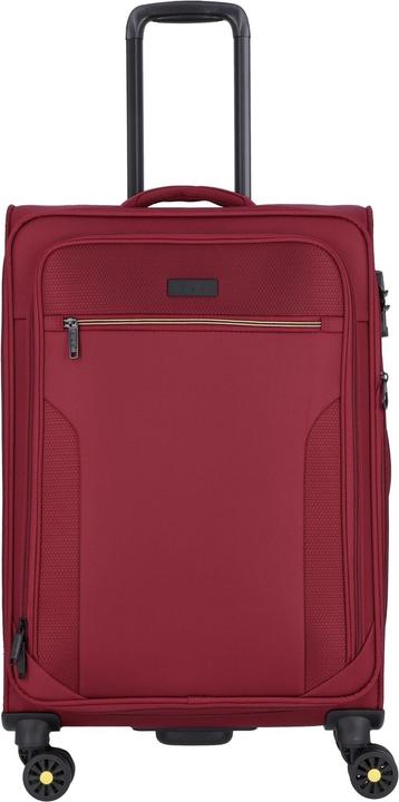 D&N Travel Line 9704 4 Rollen Trolley M 68 cm mit Dehnfalte (75 l, M (50 - 90l))