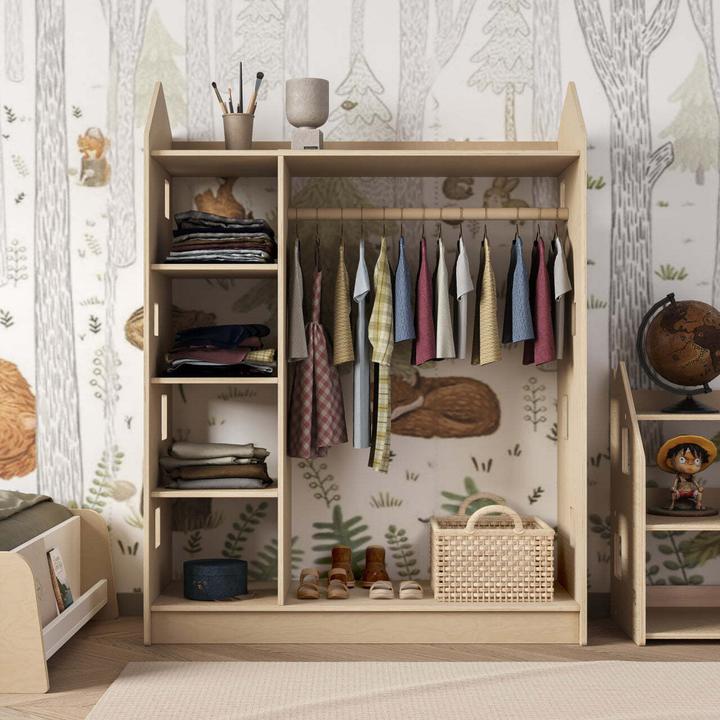 Produktbild Montessori ® Kinderkleiderschrank - Natura Monessori® by Busy Kids® (92 cm)