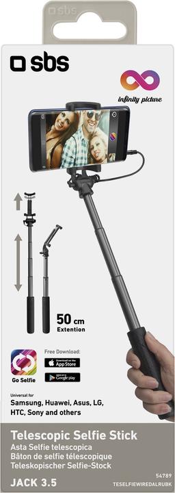 Productafbeelding SBS Telescopische selfiebar met kabel - Infinity Picture Collection