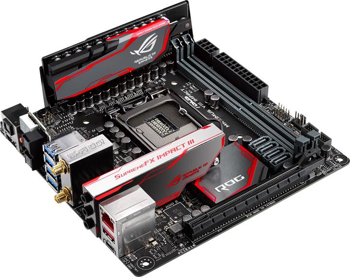 Actual product image ASUS Maximus VIII Impact (LGA 1151, Intel Z170, Mini-ITX)