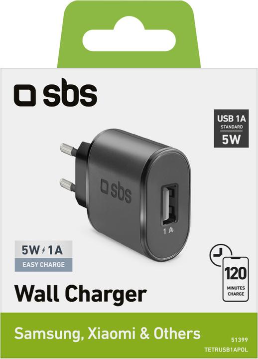 Produktbild SBS USB-Reiseladegerät mit 1000 mAh (5 W)