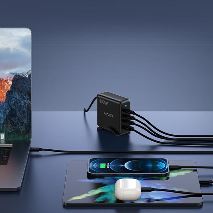 Immagine prodotto Mako GaN2 EU Mains Charger USB-C/C/A (100 W)