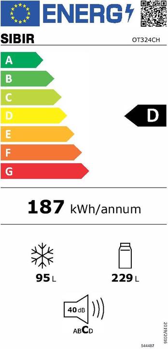 Energie-Label Sibir Ot 324 Ch (324 l)