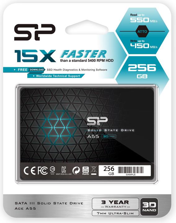 Image du produit Silicon Power Ace A55 (256 Go, 2.5")