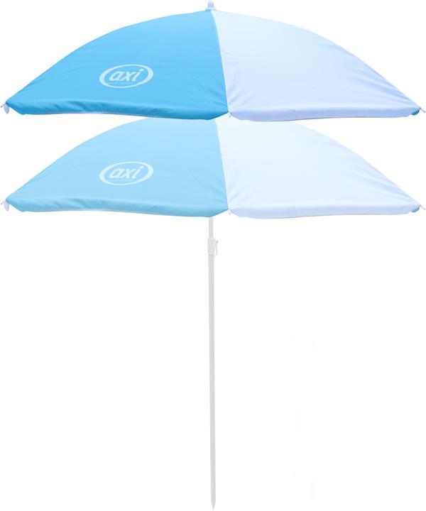 Produktbild Axi Sonnenschirm Ø125 cm - Blau/weiss (1.25 m)
