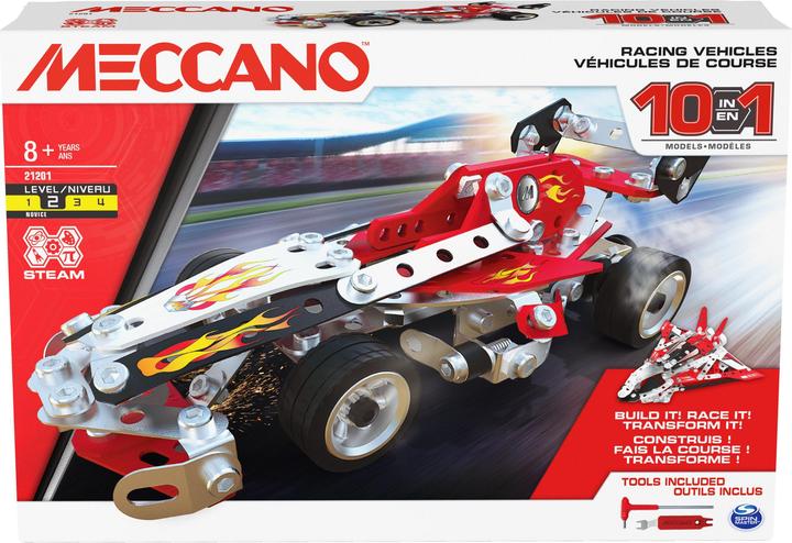 Actual product image Meccano 10in1 Racing Vehicles