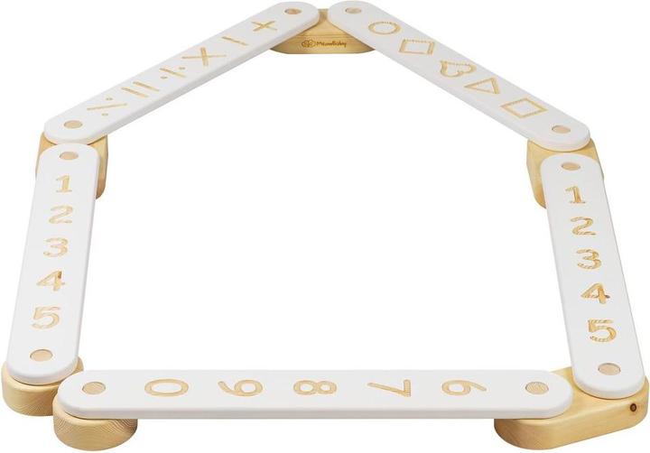 Produktbild Activity Board Balancierbalken mit 5 Balancierbrett für Kinder - Parcour Balance Beam aus Holz | Sensorischer Weg