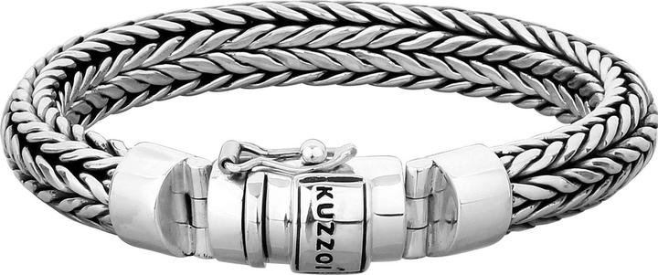 Immagine prodotto Kuzzoi Bracciale da uomo con chiusura a scatola Cool Basic in argento 925 (19 cm, Argento 925)