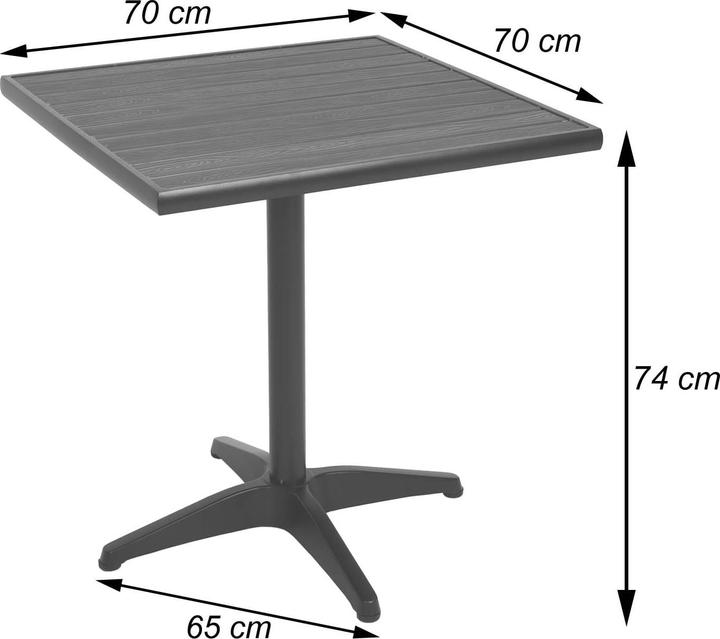 Produktbild JOHN316 2er-Set Gartenstuhl + Gartentisch (184 cm)