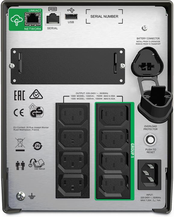 Image du produit APC Smart-UPS (1500 VA, 980 W, Line-interactive Onduleur)
