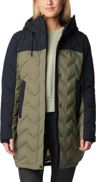 Immagine prodotto Columbia Chaqueta impermeable de plumón y largo medio con capucha Mountain Croo™ III para mujer (XL)