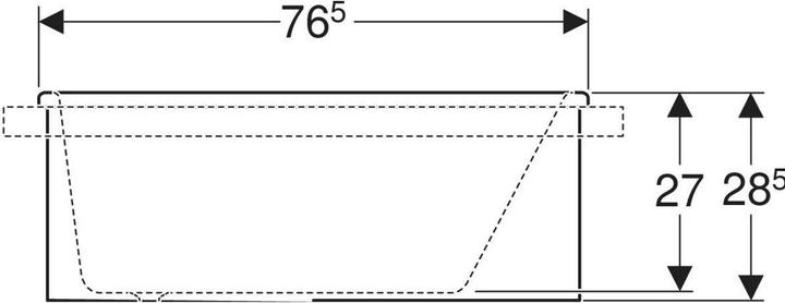 Produktbild Geberit Keramag Säuglingspflegebecken aus Varicor 40l (86 cm, 76.50 cm)
