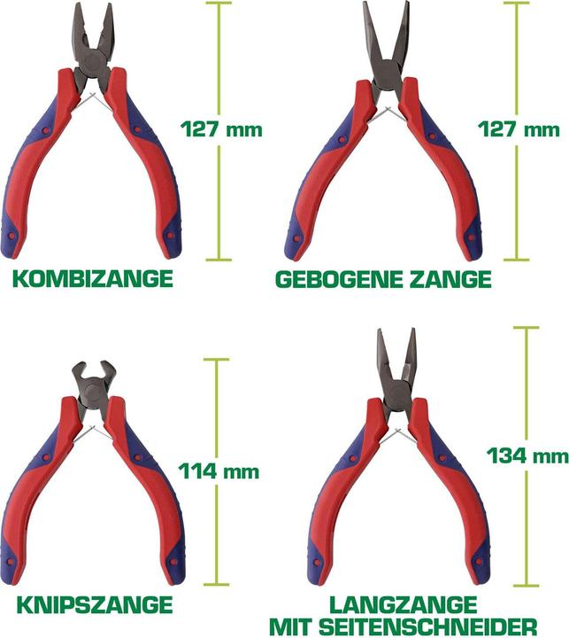 Produktbild InLine Elektronik-Zangen, Set, 8-teilig
