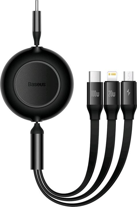 Baseus 3 in 1 Multicharger USB-Cable (1.10 m, USB 3.2 Gen 1, 100 W)