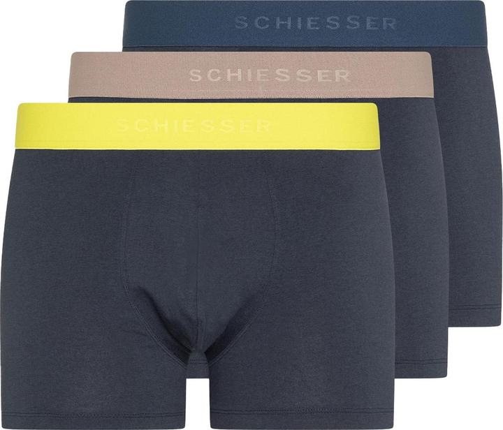 Actual product image Schiesser 3er Pack 95/5 Organic Cotton Retro Short / Pant (8, pack of 3)