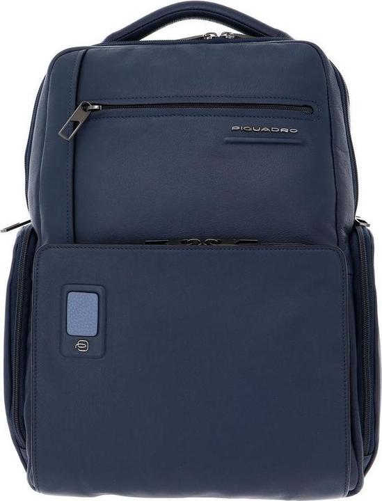 Image du produit Piquadro Akron, Cuir, Sac à dos en cuir, Noir, Compartiment pour ordinateur portable, Pour