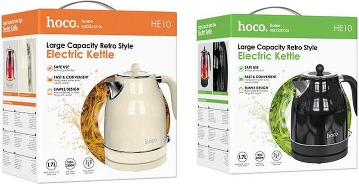 Produktbild Hoco Other retro electric kettle 1,7L HE10 milky white (1.70 l)