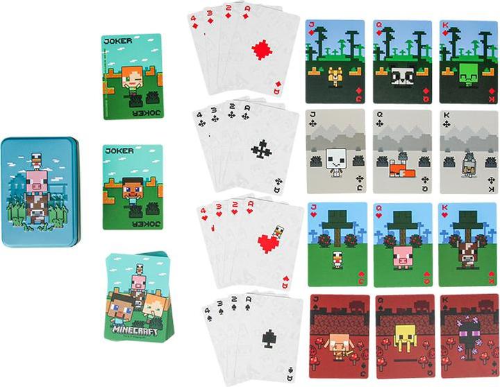 Actual product image Paladone Products Mojang Studios - Minecraft - Cartes à jouer avec boîte de rangement en métal animaux