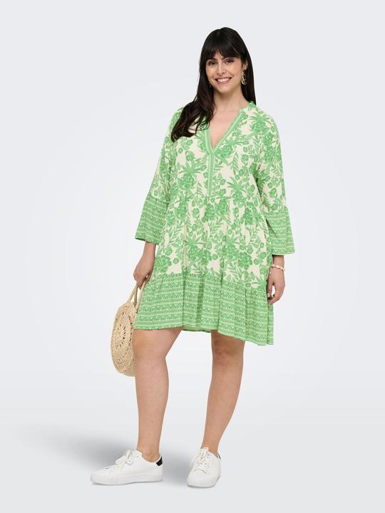 Actual product image Only CARMARRAKESH Kurzes Kleid Tunika mit halber Knopfleiste (46)