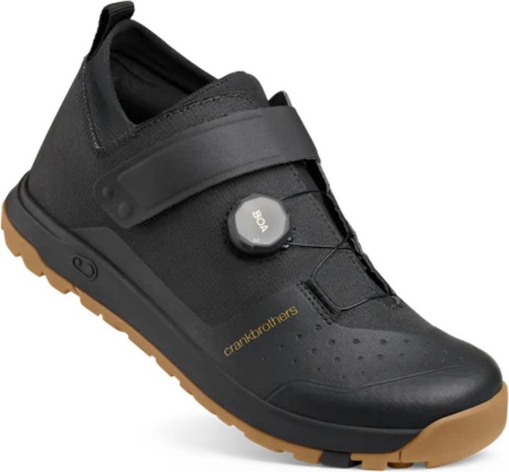 Crankbrothers Scarpa da trail Stamp, Boa, nero/oro/gomma (45)