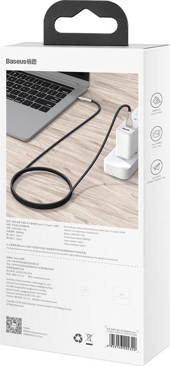 Produktbild Baseus USB C – USB C (1 m, USB 2.0, 100 W)