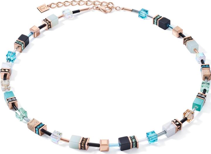 Coeur de Lion GeoCube necklace (Stainless steel, 48 cm)