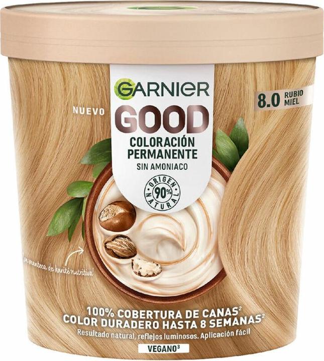 Produktbild Garnier Good Coloración Permanente 8,0 Rubio Miel 1 U (550)